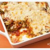 COMPANY EGGPLANT, VEAL AND CHEESE CASSEROLE  W.W.