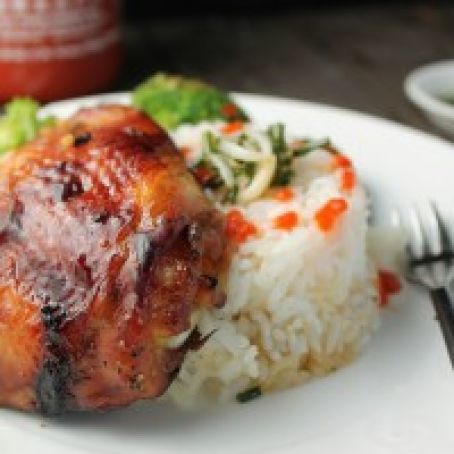 Paleo Asian Roasted Chicken w/ Scallion Oil