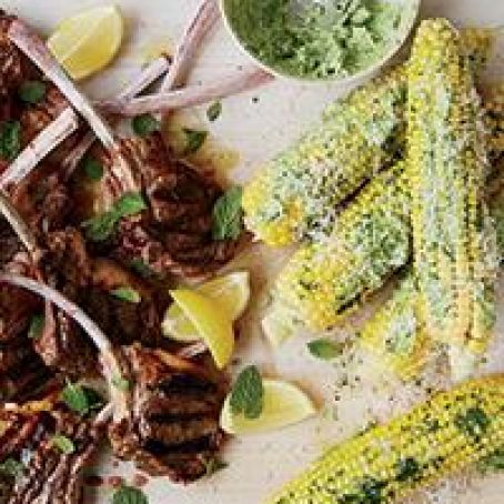 Corn on the Cob with Parsley Butter and Parmesan