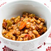 Slow Cooker Buffalo Chicken Chili