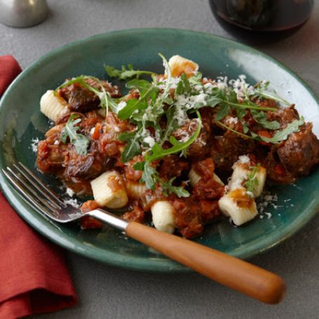 Goat Cheese Gnocchi and Zasugo (Pork & Short Rib Braise)