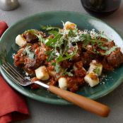 Goat Cheese Gnocchi and Zasugo (Pork & Short Rib Braise)