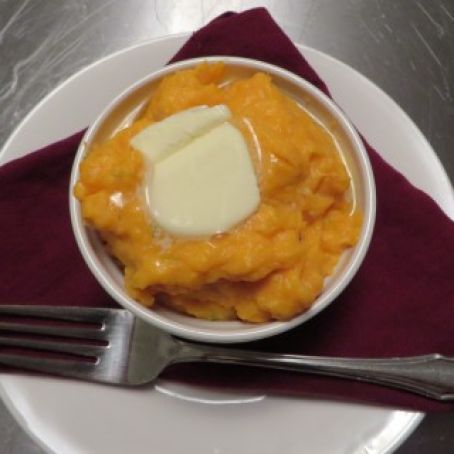 Roasted Garlic Mashed Sweet Potatoes Recipe