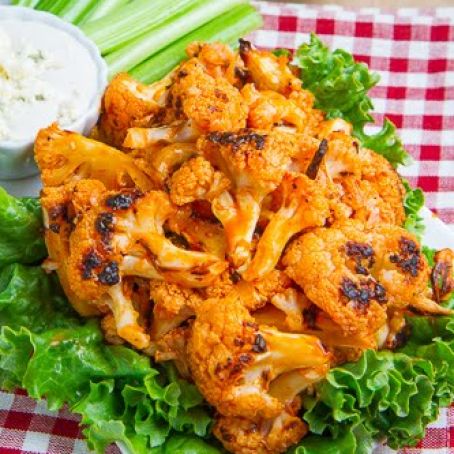Buffalo Roasted Cauliflower