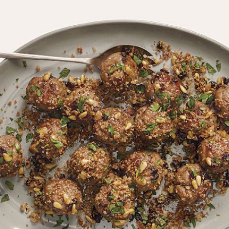 Sicilian Agrodolce Meatballs