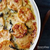 Cheesy Squash & Chard Gratin