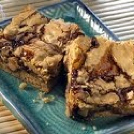 Peanut Butter Paisley Brownies