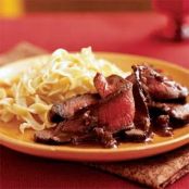 Sirloin Steak with Dijon Port Sauce