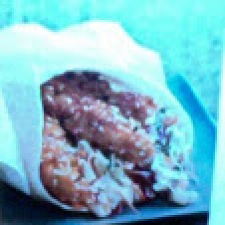 Chicken Cones with Mango Slaw