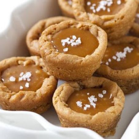 Salted Caramel Cookie Cups