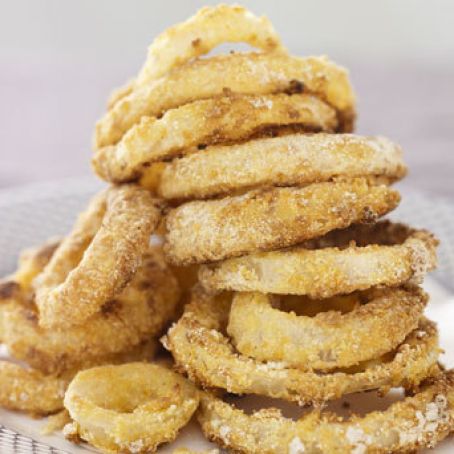 Baked Cornmeal Onion Rings