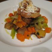 Autumn Vegetables with Goat Cheese Crostini