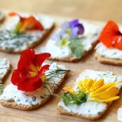 Edible Flower Canapés