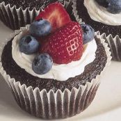Red, White & Blue Chocolate Cupcakes