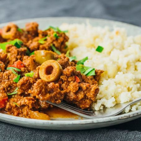 Easy beef picadillo