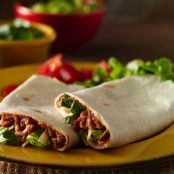 Refried Bean Roll-Ups (lighter recipe)