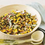 Raw Corn and Radish Salad with Spicy Lime Dressing
