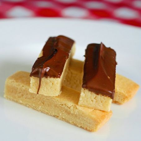 Scottish Shortbread, Dipped in Chocolate