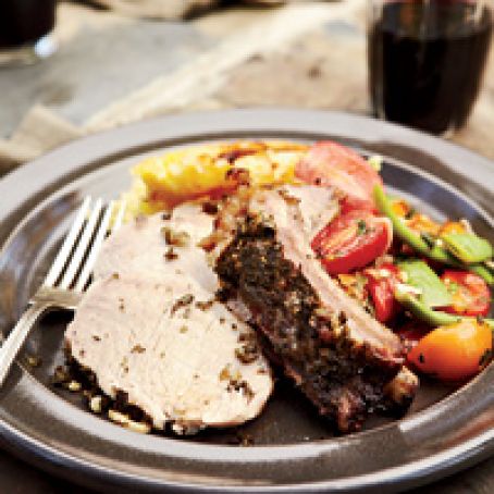 Pork Loin Roast with Herbs and Garlic