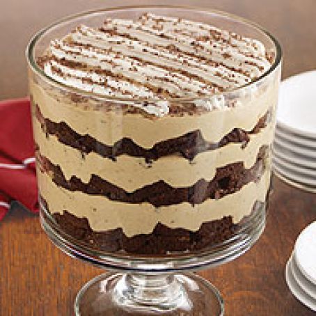 Tiramisu Brownie Trifle