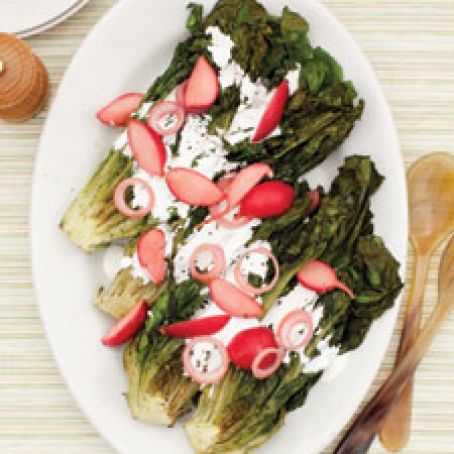 Charred-Romaine Salad