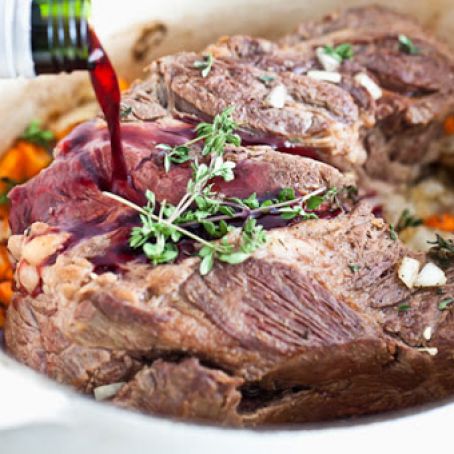 Merlot and Apricot Pot Roast