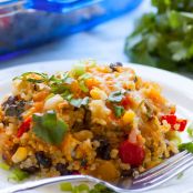 Skinny Tex Mex Bean Quinoa Casserole