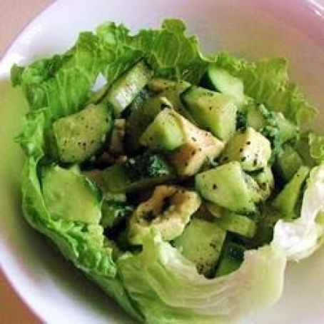 Tangy Cucumber Avocado Salad