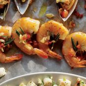 SHRIMP WITH PANCETTA AND ROSEMARY