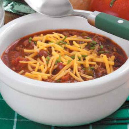 BEEF****Zippy Slow-Cooked Chili