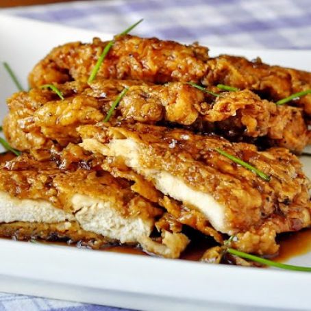 Double Crunch Honey Garlic Chicken Breast