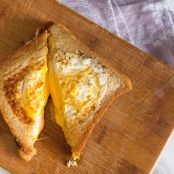 Grilled Cheese Eggsplosion (Grilled Cheese With Fried Eggs Cooked Into the Bread) Recipe