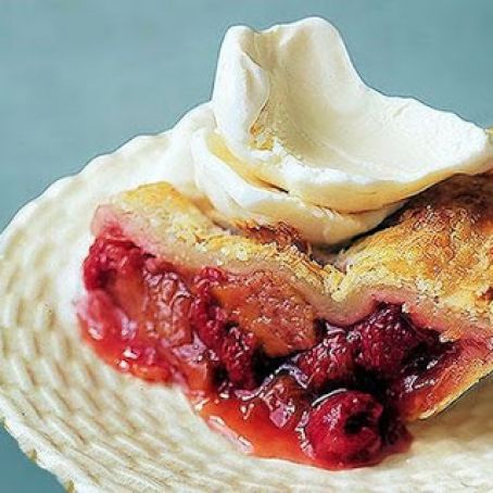 RHUBARB RASPBERRY PIE
