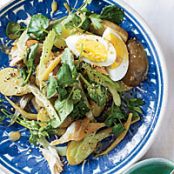 Smoked Fish Salad with Pickled Beans and Eggs