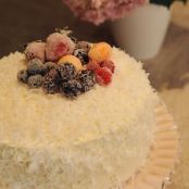 Coconut Cake with Coconut Buttercream Frosting