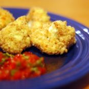 Crispy breaded cauliflower with roasted red pepper “tapenade ”