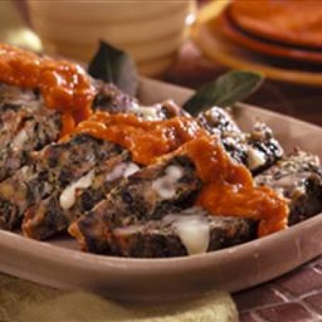 Stuffed Italian Meat Loaf