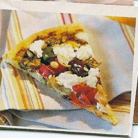 Roasted Vegetable and Goat Cheese Pizza