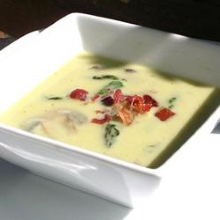 Cream of Asparagus & Mushroom Soup