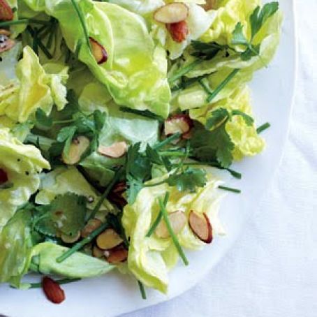 Boston Lettuce Salad With Herbs and Toasted Almonds