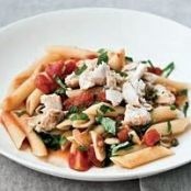 Penne Rigate with Spicy Braised Swordfish