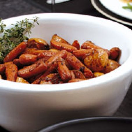 Potatoes & Carrots Balsamic-Roasted