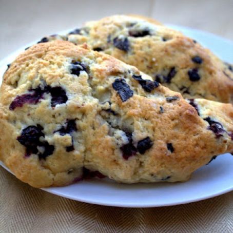 Orange Glazed Blueberry Scones