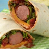 Grilled Salsa Hot Dog Wraps