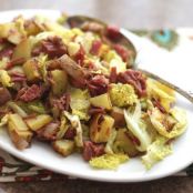 Corned Beef, Cabbage and Red Potato Hash