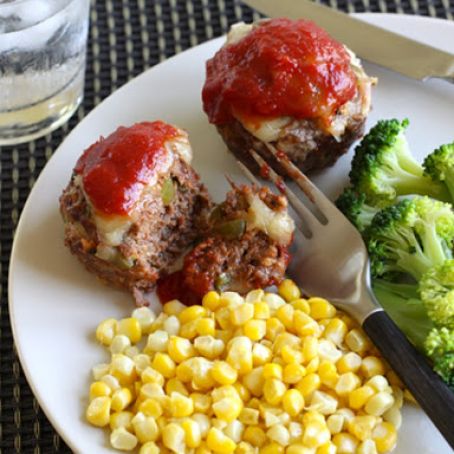 Individual Chili-Cheddar Meatloaves