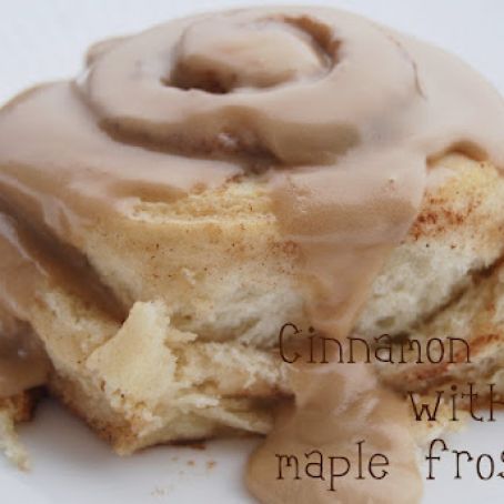 Cinnamon Rolls with Maple Frosting