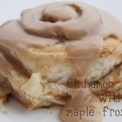 Cinnamon Rolls with Maple Frosting