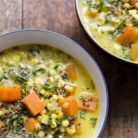 Peruvian Quinoa and Corn Chowder
