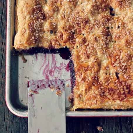 CHERRY BLUEBERRY SLAB PIE